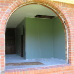 Large Round Top Window: Before