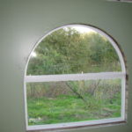 Large Round Top Window: After (Interior)